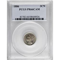 1886 3CN Cameo PR66 PCGS