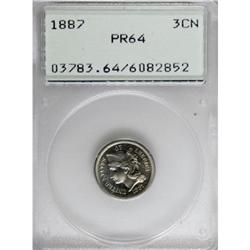 1887 3CN PR64 PCGS