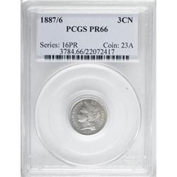1887/6 3CN PR66 PCGS