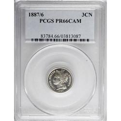1887/6 3CN Cameo PR66 PCGS