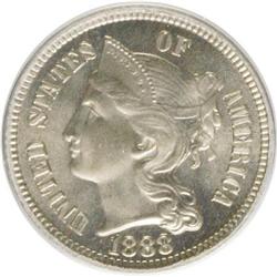 1888 3CN PR67 PCGS