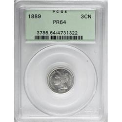 1889 3CN PR64 PCGS