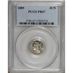 1889 3CN PR67 PCGS