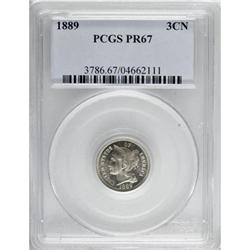1889 3CN PR67 PCGS