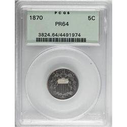 1870 5C PR64 PCGS