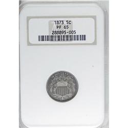 1873 5C Closed 3 PR65 NGC