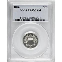 1876 5C Cameo PR65 PCGS