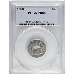1880 5C PR66 PCGS