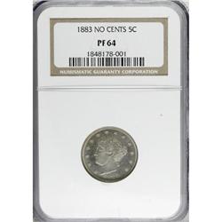 1883 5C No Cents PR64 NGC