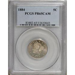 1884 5C Cameo PR65 PCGS