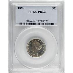 1898 5C PR64 PCGS