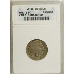 1913-S 5C Type Two VF20 ANACS