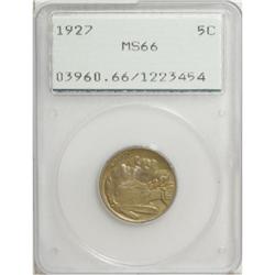 1927 5C MS66 PCGS