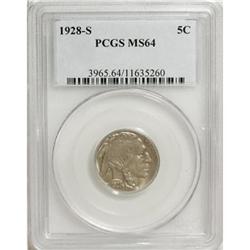 1928-S 5C MS64 PCGS