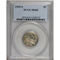 1935-S 5C MS65 PCGS