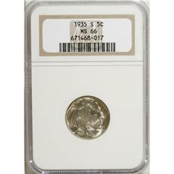 1935-S 5C MS66 NGC