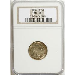 1935-S 5C MS66 NGC