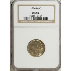 1936-D 5C MS66 NGC