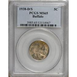 1938-D/S 5C MS65 PCGS