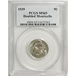 1939 5C Doubled MONTICELLO MS65 PCGS