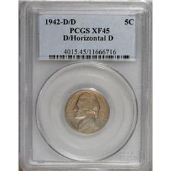 1942-D 5C D Over Horizontal D XF45 PCGS