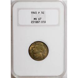 1945-P 5C MS67 NGC