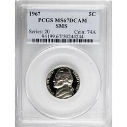 1967 5C SMS Deep Cameo MS67 PCGS
