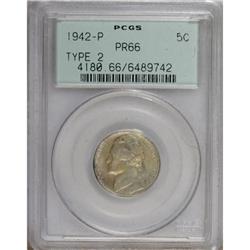 1942-P 5C Type Two PR66 PCGS
