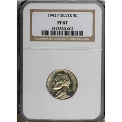 1942-P 5C Type Two PR67 NGC