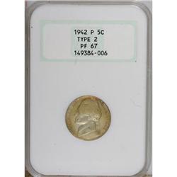1942-P 5C Type Two PR67 NGC