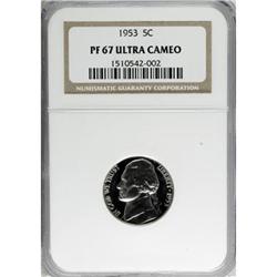 1953 5C Deep Cameo PR67 NGC
