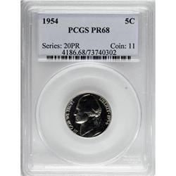 1954 5C PR68 PCGS
