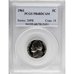 1961 5C Deep Cameo PR68 PCGS