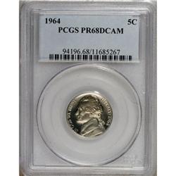 1964 5C Deep Cameo PR68 PCGS