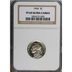 1964 5C Deep Cameo PR69 NGC