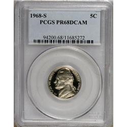 1968-S 5C Deep Cameo PR68 PCGS