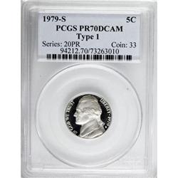 1979-S 5C Type One Deep Cameo PR70 PCGS