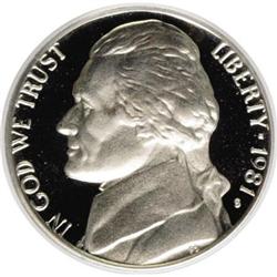 1981-S 5C Type One Deep Cameo PR70 PCGS