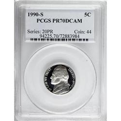 1990-S 5C Deep Cameo PR70 PCGS