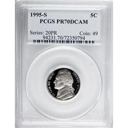1995-S 5C Deep Cameo PR70 PCGS