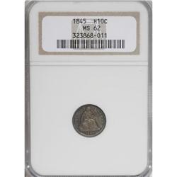 1845 H10C MS62 NGC
