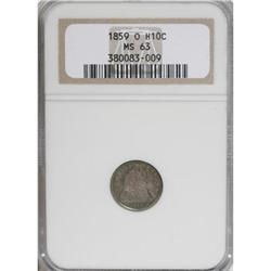 1859-O H10C MS63 NGC