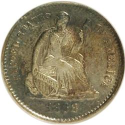 1868-S H10C AU58 ANACS