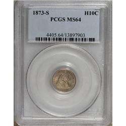1873-S H10C MS64 PCGS