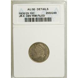1830/29 10C AU50 ANACS