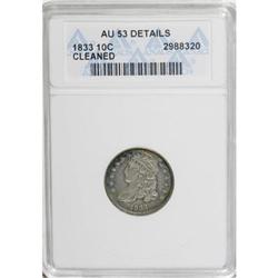 1833 10C AU53 ANACS