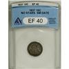 Image 1 : 1837 10C No Stars, Small Date XF40 ANACS