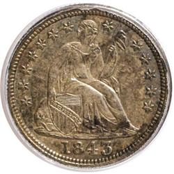1843 10C MS63 PCGS