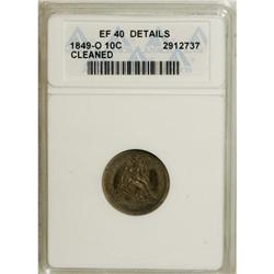 1849-O 10C XF40 ANACS