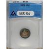 Image 1 : 1875 10C MS64 ANACS